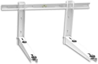 Cherbowing Univerzális Klíma Kültéri Egység Fali Tartó 550 mm - 160 kg Teherbírás, 9000-36000 BTU, Hőszivattyúhoz, Időjárásálló Acél, Fehér 1