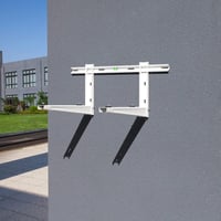Cherbowing Univerzális Klíma Kültéri Egység Fali Tartó 550 mm - 160 kg Teherbírás, 9000-36000 BTU, Hőszivattyúhoz, Időjárásálló Acél, Fehér 8