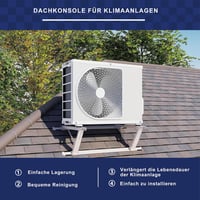 Cherbowing Univerzális Tetőkonzol Split Klímákhoz, 9000-24000 BTU, 10°-45° Állítható, Időjárásálló Acél, 150kg Teherbírás, Fehér 2