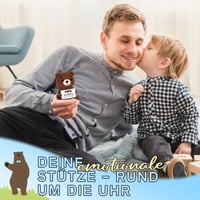 Ursuleț Croșetat CheriGift pentru Tata - Cadou de Ziua de Naștere pentru Tătic, Decorațiune Handmade cu Ursuleț Pozitiv 5