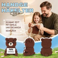 Ursuleț Croșetat CheriGift pentru Tata - Cadou de Ziua de Naștere pentru Tătic, Decorațiune Handmade cu Ursuleț Pozitiv 2
