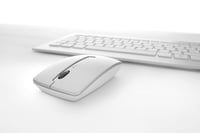 CHERRY DW 8000 bezdrôtová súprava klávesnice a myši, rozloženie klávesnice EU QWERTY, ultratenký dizajn, myš s infračerveným snímačom, bielo-strieborná 6