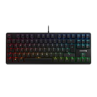 Tastatură de gaming mecanică CHERRY G80-3000N RGB TKL – Switch-uri MX Silent Red, layout german QWERTZ, cu fir, negru 1
