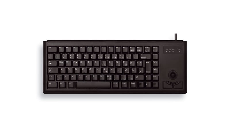 Klávesnica CHERRY G84-4400 s trackballom, nemecké rozloženie QWERTZ, USB-A, čierna