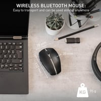 Bluetooth myš Cherry Gentix BT, multi-device, 1000/2000 DPI – čierna 3