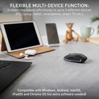 Bluetooth myš Cherry Gentix BT, multi-device, 1000/2000 DPI – čierna 5