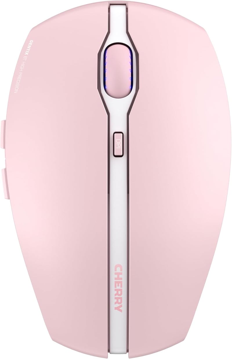 CHERRY GENTIX BT Bluetooth egér, 3 eszköz, 1000/2000 DPI - Cherry Blossom
