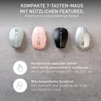 CHERRY GENTIX BT Vezeték nélküli Bluetooth Egér 7 Gombbal - Agave Green 5