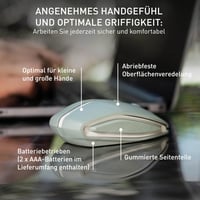 CHERRY GENTIX BT Vezeték nélküli Bluetooth Egér 7 Gombbal - Agave Green 6