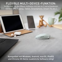 CHERRY GENTIX BT Vezeték nélküli Bluetooth Egér 7 Gombbal - Agave Green 4