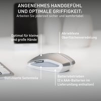 Bezdrôtová Bluetooth myš CHERRY GENTIX BT so 7 tlačidlami, Frosted Silver 7