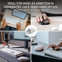 Bezdrôtová Bluetooth myš CHERRY GENTIX BT so 7 tlačidlami, Frosted Silver 8