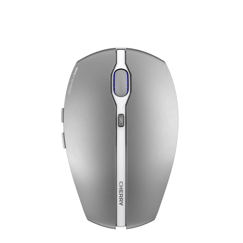 Bezdrôtová Bluetooth myš CHERRY GENTIX BT so 7 tlačidlami, Frosted Silver