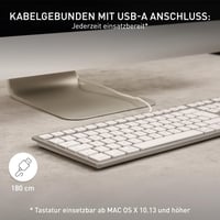 Káblová klávesnica CHERRY KC 6000 Slim for Mac, USB-A, biela — Kláves ESC sa odpojil od klávesnice (stav: pozri 2. obrázok) 6