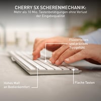 Káblová klávesnica CHERRY KC 6000 Slim for Mac, USB-A, biela — Kláves ESC sa odpojil od klávesnice (stav: pozri 2. obrázok) 8