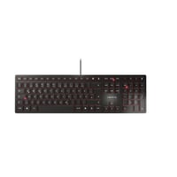 Klávesnica CHERRY KC 6000 Slim USB, nemecké rozloženie QWERTZ, káblová, nožnicový mechanizmus, ultra tenký dizajn, čierna 1