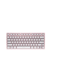 CHERRY KW 7100 MINI BT Kompaktna Bluetooth tipkovnica s 3 kanala, US-International QWERTY raspored, tanki dizajn, s torbicom, Cherry Blossom boja