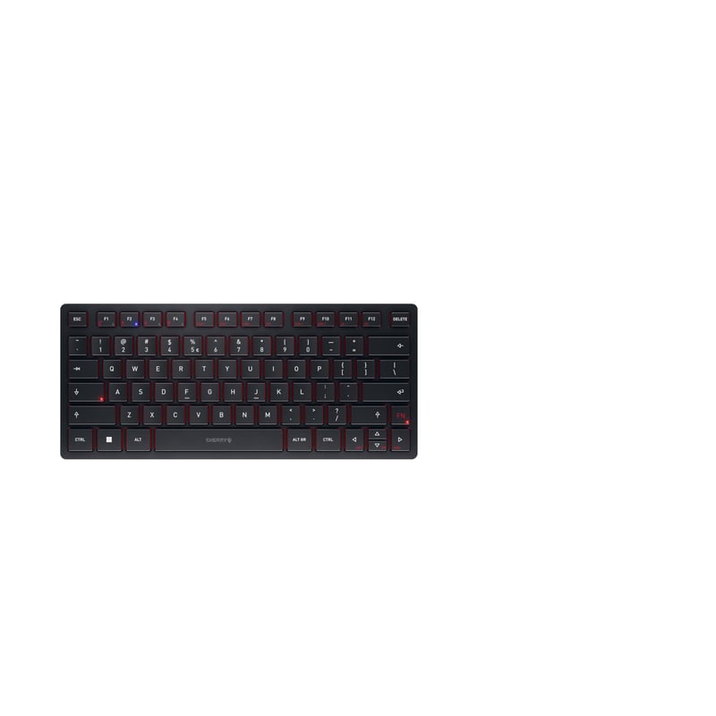 Kompaktná multi-device klávesnica CHERRY KW 9200 MINI, Bluetooth/2,4 GHz/USB – čierna