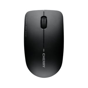Mouse wireless CHERRY MW 2400, design simetric, 2,4 GHz, senzor optic, pentru dreptaci și stângaci, negru