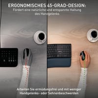 CHERRY MW 4500 Wireless Egér Fekete - Ergonomikus Irodai Egér - Right Handed 4