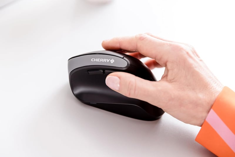 CHERRY MW 4500 Wireless Egér Fekete - Ergonomikus Irodai Egér - Right Handed