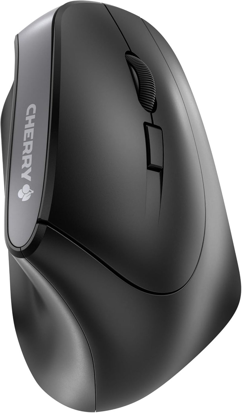 CHERRY MW 4500 Wireless Egér Fekete - Ergonomikus Irodai Egér - Right Handed