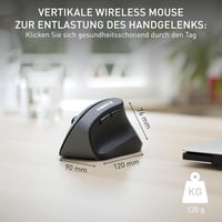 CHERRY MW 4500 Wireless Egér Fekete - Ergonomikus Irodai Egér - Right Handed 3