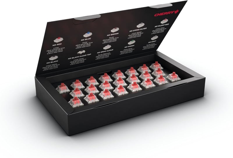 Cherry MX RGB Red kapcsolókészlet mechanikus billentyűzethez - 23 db