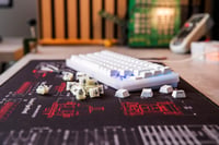 GATERON Milky Yellow Pro mehanički prekidači za tipkovnicu, tvornički podmazani, 5-pinski, linearni, MX kompatibilni, 70 komada, žuti 6