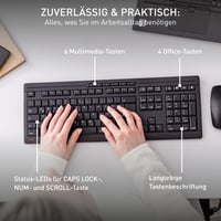 Set Tastatură și Mouse Wireless CHERRY Stream Desktop, Layout German QWERTZ, Negru 4