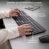 Set Tastatură și Mouse Wireless CHERRY Stream Desktop, Layout German QWERTZ, Negru 2