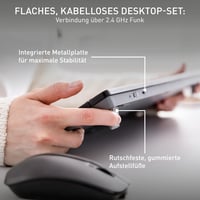 Set Tastatură și Mouse Wireless CHERRY Stream Desktop, Layout German QWERTZ, Negru 3