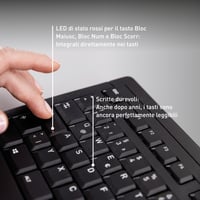 Káblová klávesnica CHERRY Stream, nemecké rozloženie QWERTZ, tiché písanie, plochý dizajn, čierna 5