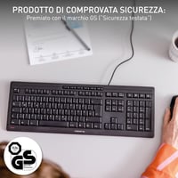 Káblová klávesnica CHERRY Stream, nemecké rozloženie QWERTZ, tiché písanie, plochý dizajn, čierna 6