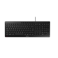 Káblová klávesnica CHERRY Stream, nemecké rozloženie QWERTZ, tiché písanie, plochý dizajn, čierna 1