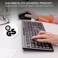 Bezdrôtová klávesnica CHERRY Stream – nemecké rozloženie, čierna, bezdrôtová 8