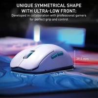 Cherry XTRFY M68 Wireless ultrakönnyű gamer egér, 2,4 GHz, szimmetrikus - fehér 3