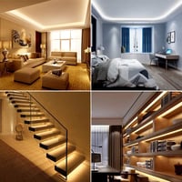 Chesbung LED hliníkový rohový profil biely, tvar V, 4x1 m pre LED pásy (1-12 mm), s mliečnym krytom, koncovkami a kovovými úchytkami, 45 stupňov — sada 4 ks 12