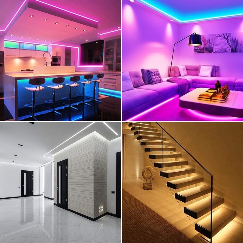 Chesbung LED Alumínium Profil Szett - 6x1m U-alakú Sarokprofil LED Szalagokhoz, Tejfehér Diffúzorral, 90 Fokos Sarokcsatlakozókkal, Indirekt