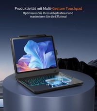 CHESONA ArmorDock iPad Pro 12.9 tok 6az1-ben hub dokkolóállomás billentyűzettel 5