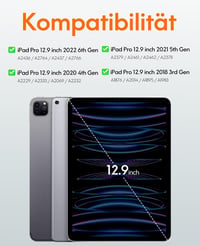 CHESONA ArmorDock iPad Pro 12.9 tok 6az1-ben hub dokkolóállomás billentyűzettel 8