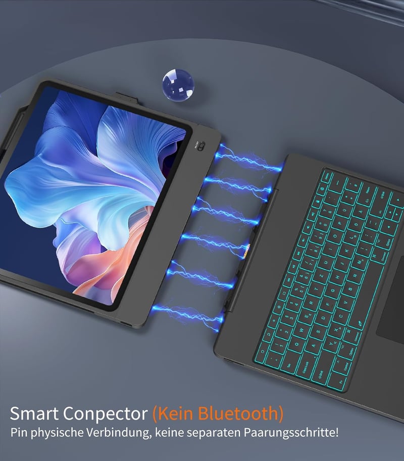 CHESONA ArmorDock iPad Pro 12.9 tok 6az1-ben hub dokkolóállomás billentyűzettel