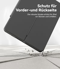 CHESONA iPad 9 generációs tok billentyűzettel, QWERTZ, szürke 3