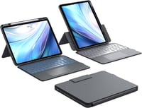 CHESONA iPad Air 13 hüvely billentyűzettel, állvánnyal, szürke, 180° állítható 1
