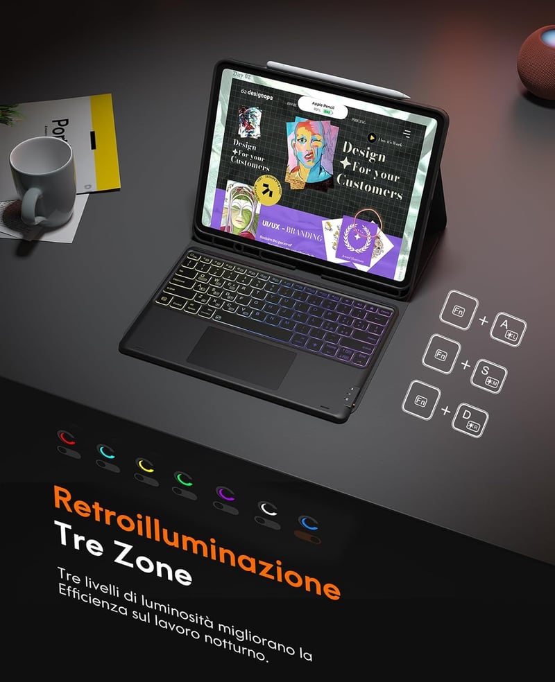 CHESONA Keyboard Pro 13 2024 Vezeték Nélküli Billentyűzet