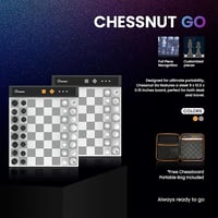 Chessnut Go Ultimate hordozható elektronikus sakkbábú mágneses rögzítéssel szürke 3