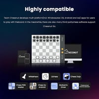 Chessnut Go Ultimate hordozható elektronikus sakkbábú mágneses rögzítéssel szürke 6