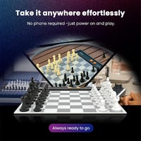Chessnut Go Ultimate hordozható elektronikus sakkbábú mágneses rögzítéssel szürke 7