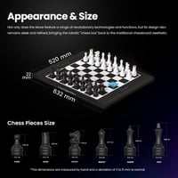 Robotická šachovnica Chessnut Move s automatickým pohybom figúrok, rozpoznávaním figúrok, hlasovým ovládaním a online hraním pre 1-2 hráčov 5