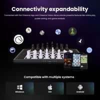Robotická šachovnica Chessnut Move s automatickým pohybom figúrok, rozpoznávaním figúrok, hlasovým ovládaním a online hraním pre 1-2 hráčov 2